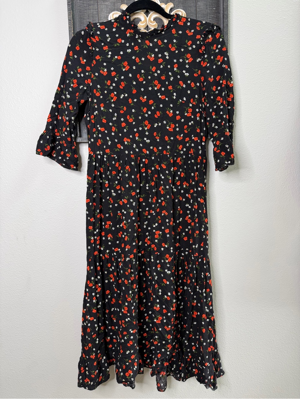 Nobody's Child Black Floral Women’s Dress
